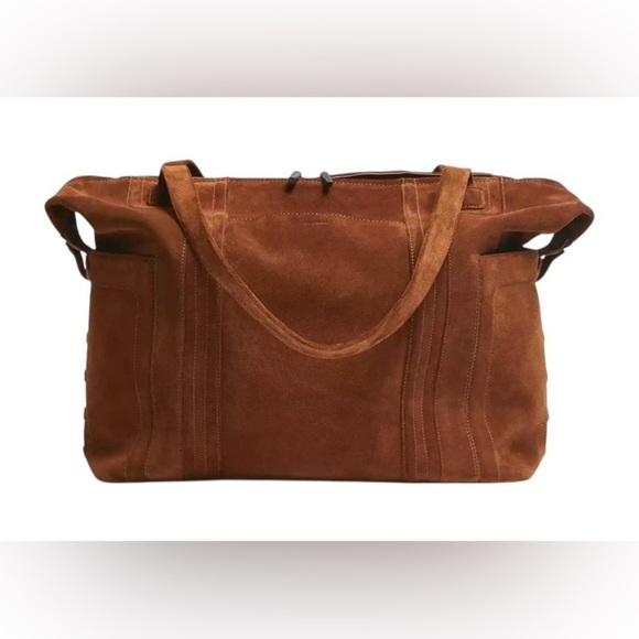 Hammitt Otis Weekender Mahogany Suede and Bronze - Picture 3 of 9